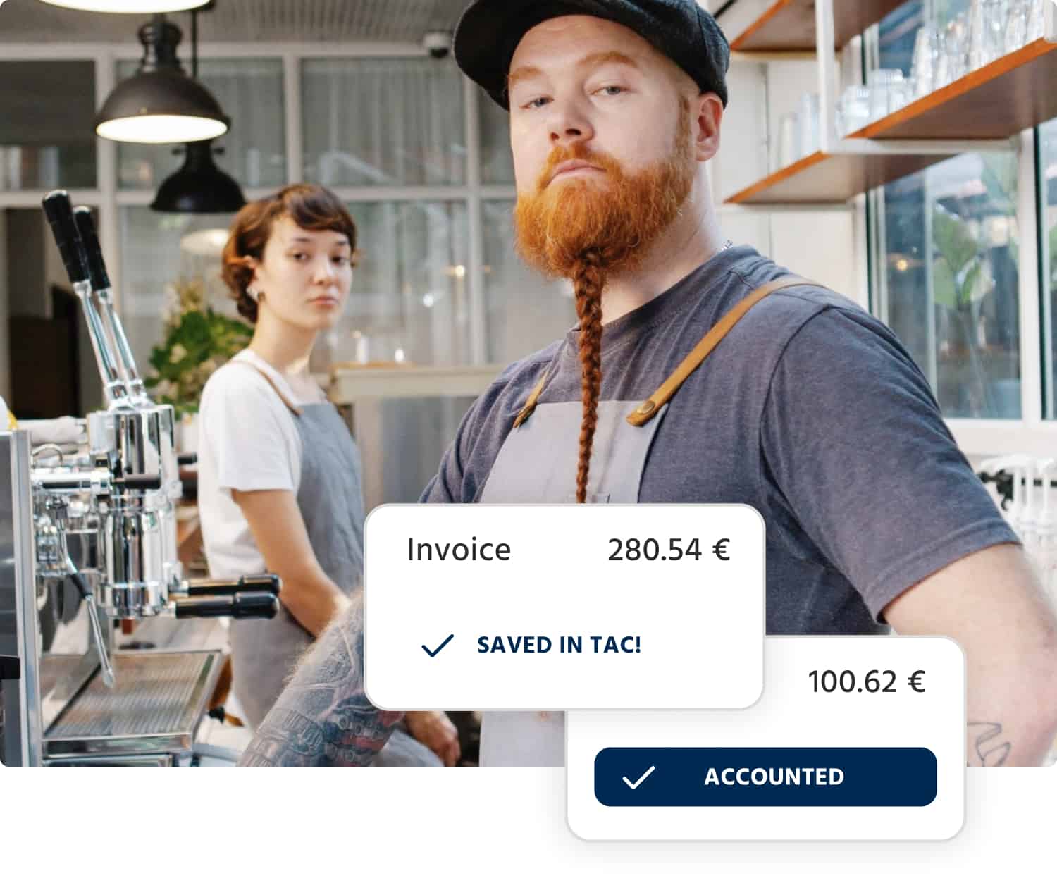 Mit Tac App sendest du Rechnungsbelege digital an deinen Buchhalter und Steuerberater